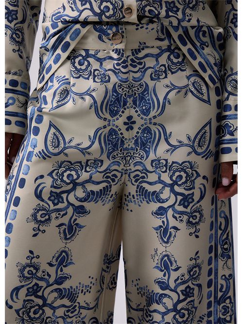 Pantaloni con stampa foulard LIU JO | CA6230TS555/P9652